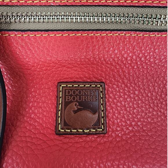 Dooney & Bourke Red Pebbled Leather Mini Crossbody Bag - Picture 7 of 16